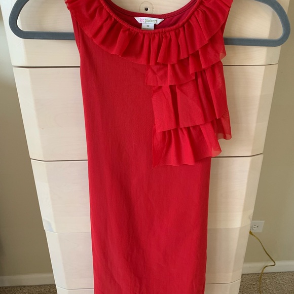 KC Parker for Hartstrings Red Dress.  Girls Size 10 - Picture 5 of 9